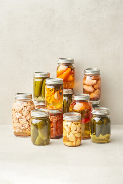 Stack of pickled vegetables