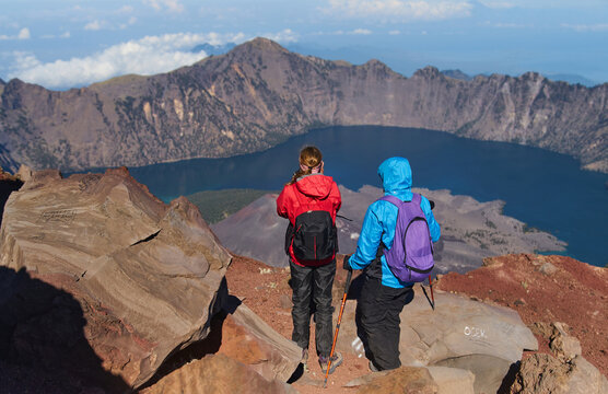 Travelers in the mountains