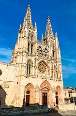 Fototapeta na wymiar The Cathedral of Saint Mary of Burgos. UNESCO world heritage in Spain