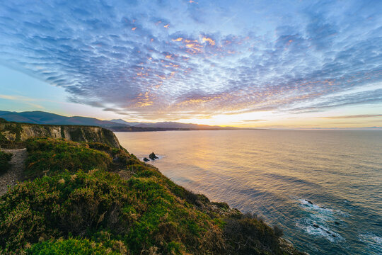 Fototapeta Sunset from some cliffs