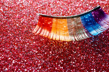 colorful fake eyelashes