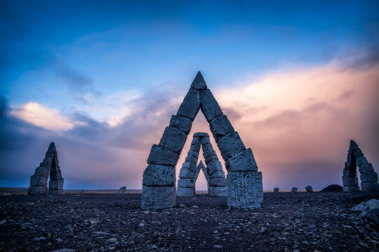 Arctic Henge Blue Hour