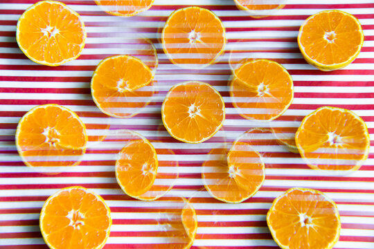 Citrus fruit, tangerines.