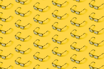 Pattern of glasses with barcodes