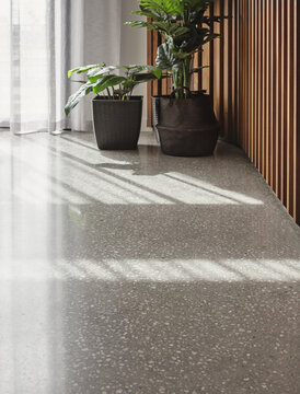 Polished Concrete Floor Living Room