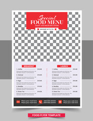Food flyer design template
