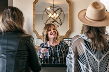 Customers Learn About Wine