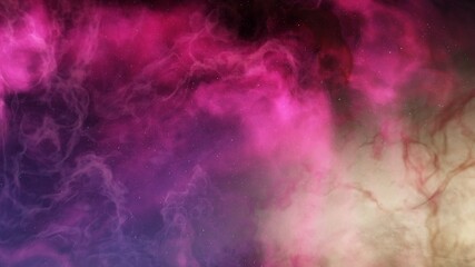 nebula gas cloud in deep outer space, science fiction illustrarion, colorful space background with stars 3d render