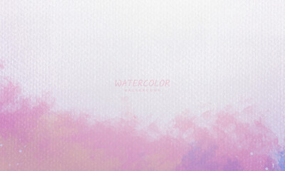Abstract pink watercolor background with paper texture
