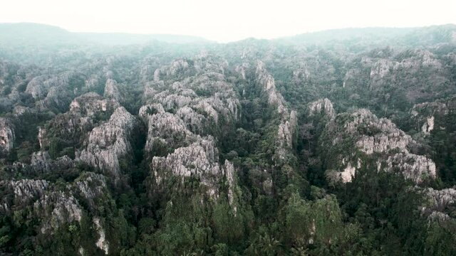 Top view Noen Maprang district, Phitsanulok Unseen Thailand.