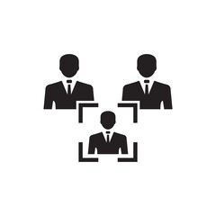 Customer focus icon ( vector illustration )