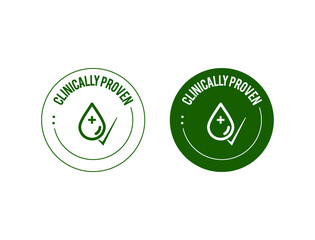 clinically proven logo vector 