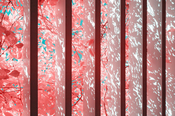 Infrared photography of vine on the corridor