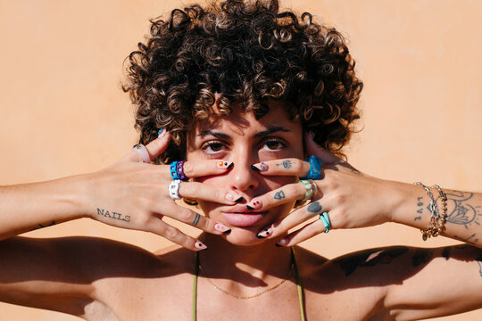 Unique woman portrait