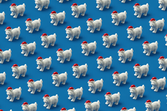 Pattern of ceramic white bears