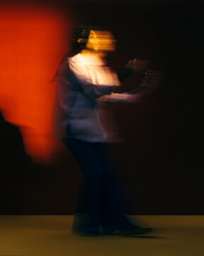 Dancing man in motion 