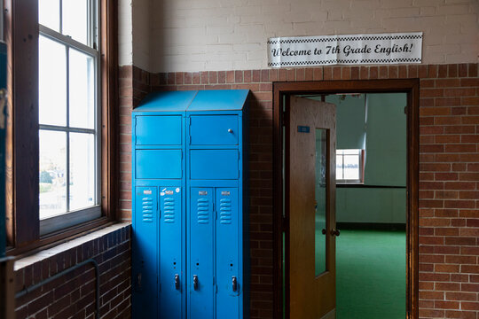 School Interior with Locker 