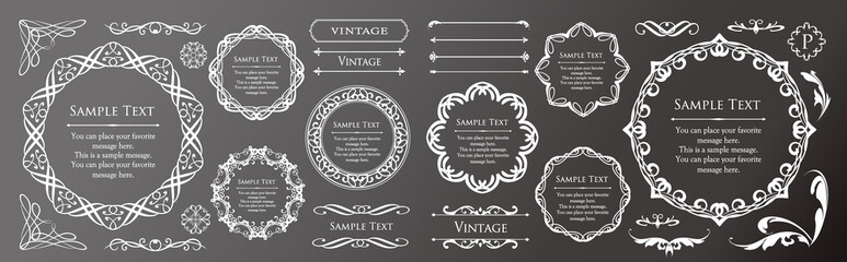 バレンタインデーのフレームデザイン。豪華でエレガントな装飾。アンティーク。ビンテージ。ゴージャス。エレガンス。