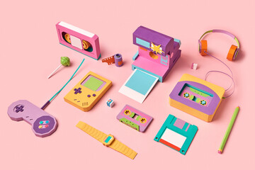 Retro electronic handcraft things.