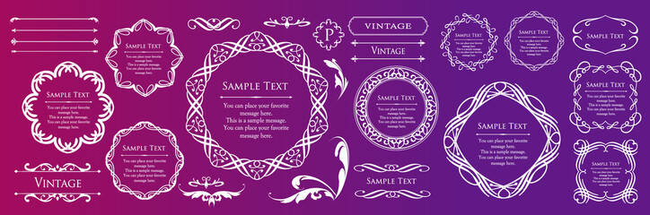 バレンタインデーのフレームデザイン。豪華でエレガントな装飾。アンティーク。ビンテージ。ゴージャス。エレガンス。