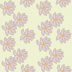 seamless pattern with flowers