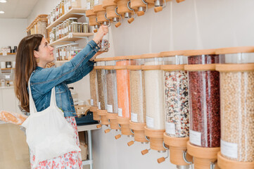 Pouring from the Bulk Container into a Reusable Jar