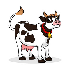 Cartoon Cow vector illustration 