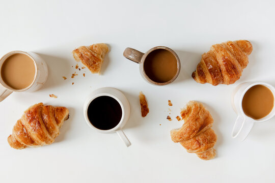 coffee and croissants