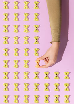 Macaroni pasta pattern