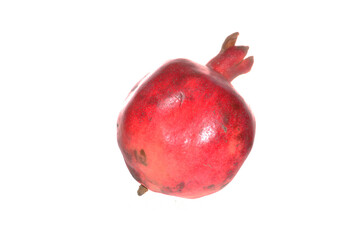 red pomegranate isolated on white background