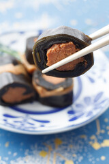 Fototapeta premium 昆布巻き シャケ