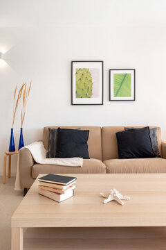 Cozy living room in minimal style