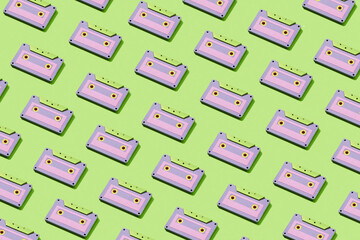 Pattern of audio cassettes