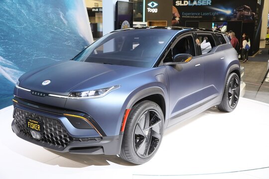 Fisker Ocean electric SUV in attendance for International Consumer Electronics Show (CES) - THU