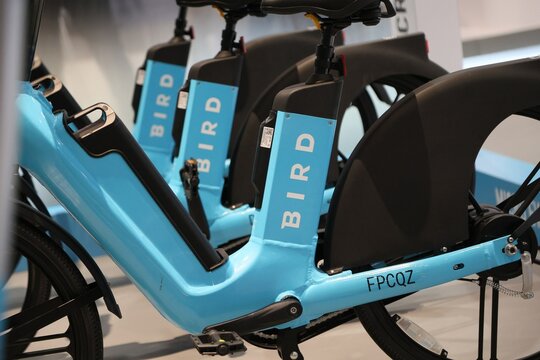 Bird shared electric scooters in attendance for International Consumer Electronics Show (CES) - THU