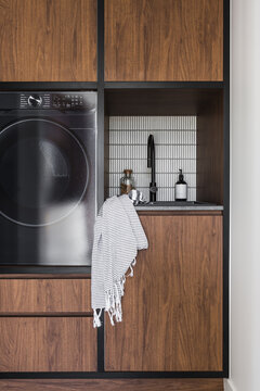 Modern compact laundry room