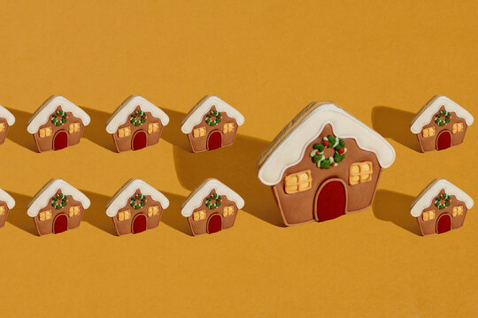 Winter house cookies