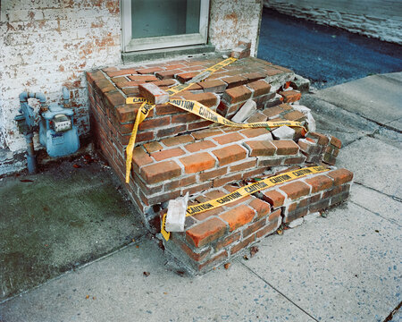 Crumbling Brick Steps