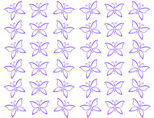 seamless pattern with butterflies 