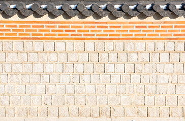 Old traditional brick wall.