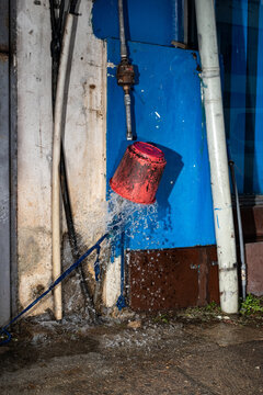 Burst water pipe