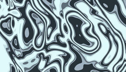 Fototapeta premium Hand drawn flat psychedelic groovy background