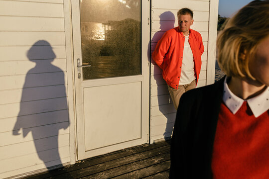 Man and  shadow