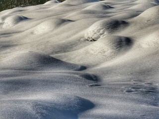 Paysage hivernal - froid et neige