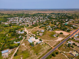 Residential houses in suburb district
