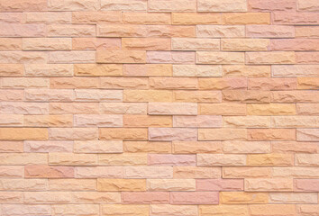 Orange and white brick wall texture background. Brickwork and stonework flooring interior rock old pattern design. Background old vintage brick wall backdrop
