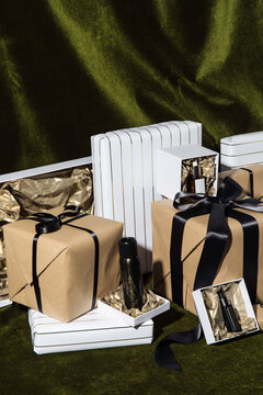 Holiday presents with cosmetics