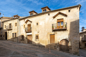 Fototapeta na wymiar details of the historic buildings of the city of Pedraza in the province of Segovia