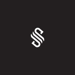 SM INITIAL LOGO DESIGN VECTOR