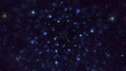 3D rendering abstract technology fractal background